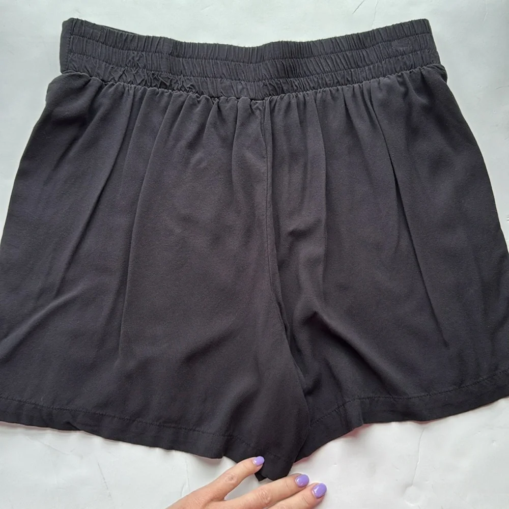 Wildfox Relaxed Fit Pull-On Lounge‎ Shorts Lightweight Black Women’s SmPockets